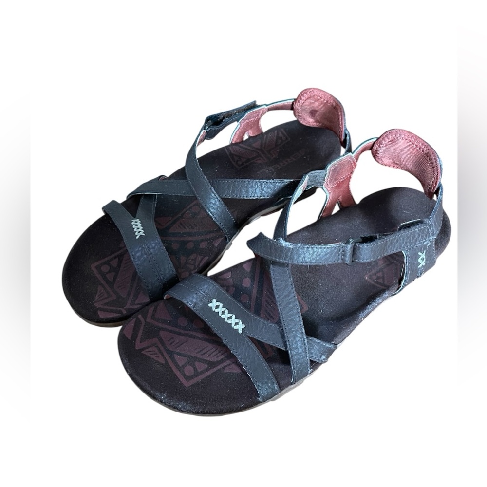Merrell Brown Expresso Sandspur Strappy Outdoor Sandals  US 7
